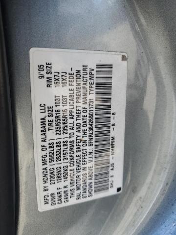 Photo 12 VIN: 5FNRL38426B011731 - HONDA ODYSSEY EX 