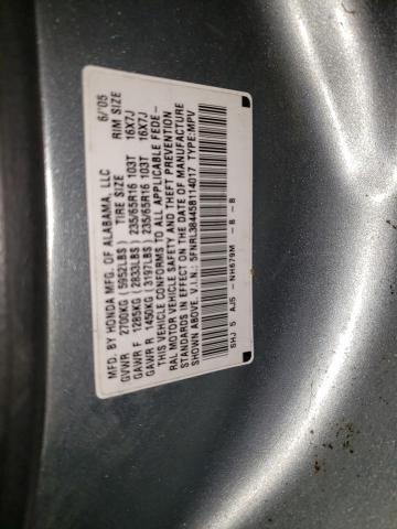 Photo 12 VIN: 5FNRL38445B114017 - HONDA ODYSSEY EX 