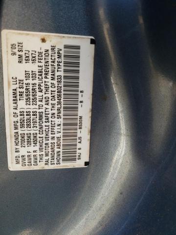 Photo 12 VIN: 5FNRL38456B021833 - HONDA ODYSSEY EX 