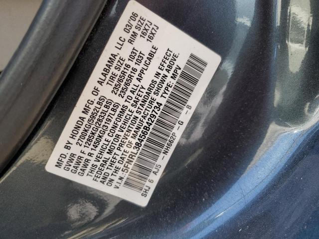 Photo 11 VIN: 5FNRL38456B429734 - HONDA ODYSSEY EX 