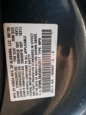 Photo 12 VIN: 5FNRL38456B452611 - HONDA ODYSSEY EX 