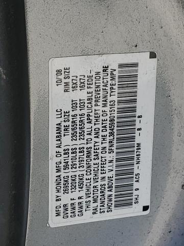 Photo 12 VIN: 5FNRL38459B015163 - HONDA ODYSSEY EX 