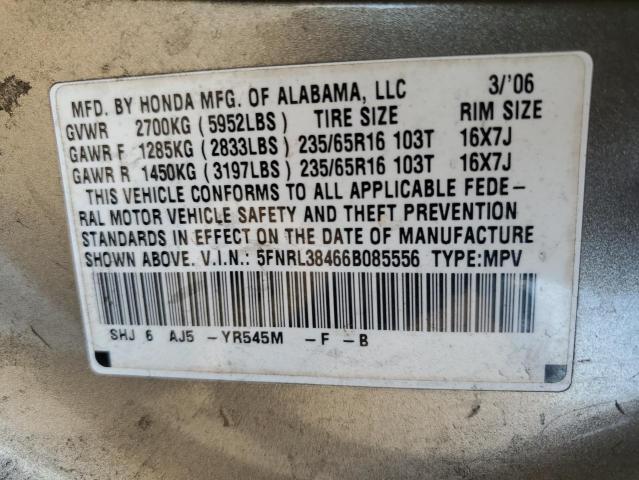 Photo 12 VIN: 5FNRL38466B085556 - HONDA ODYSSEY EX 