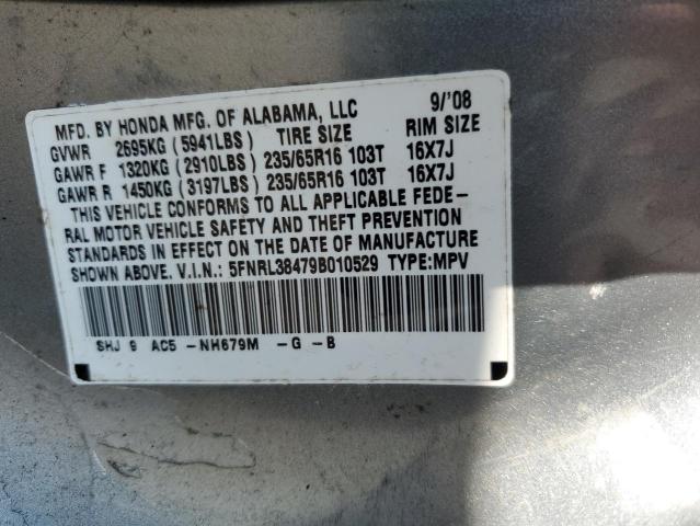 Photo 12 VIN: 5FNRL38479B010529 - HONDA ODYSSEY EX 