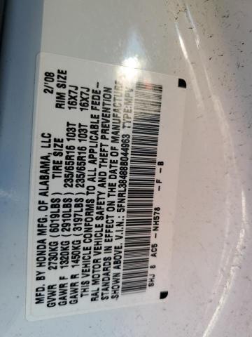 Photo 13 VIN: 5FNRL38488B044963 - HONDA ODYSSEY EX 