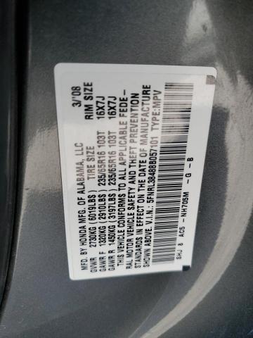 Photo 11 VIN: 5FNRL38488B057101 - HONDA ODYSSEY EX 