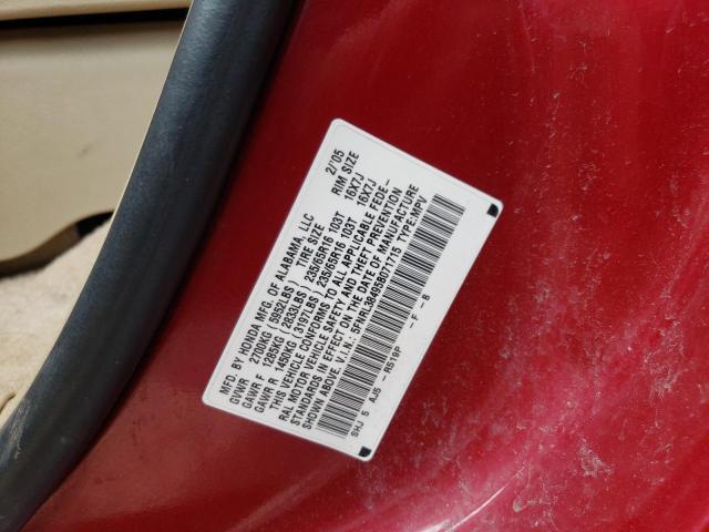 Photo 9 VIN: 5FNRL38495B071715 - HONDA ODYSSEY EX 