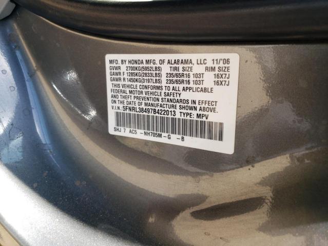 Photo 11 VIN: 5FNRL38497B422013 - HONDA ODYSSEY EX 