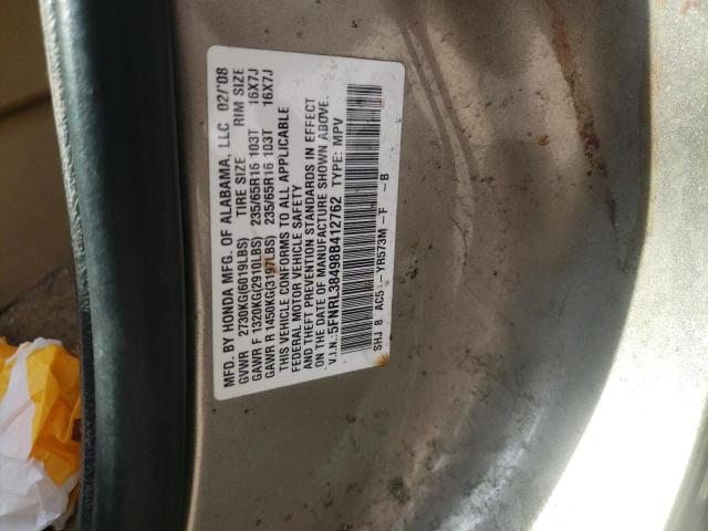 Photo 9 VIN: 5FNRL38498B412762 - HONDA ODYSSEY EX 