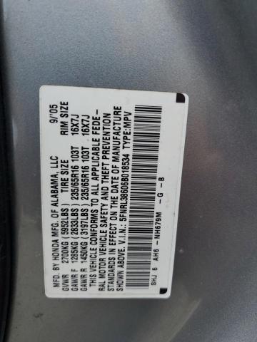 Photo 12 VIN: 5FNRL38606B018534 - HONDA ODYSSEY EX 