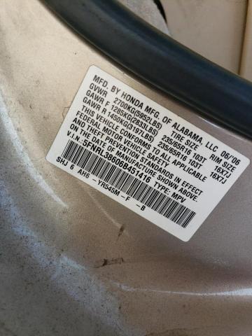 Photo 12 VIN: 5FNRL38606B451416 - HONDA ODYSSEY EX 