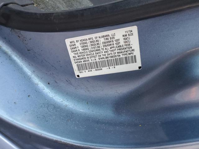 Photo 12 VIN: 5FNRL38615B026754 - HONDA ODYSSEY EX 