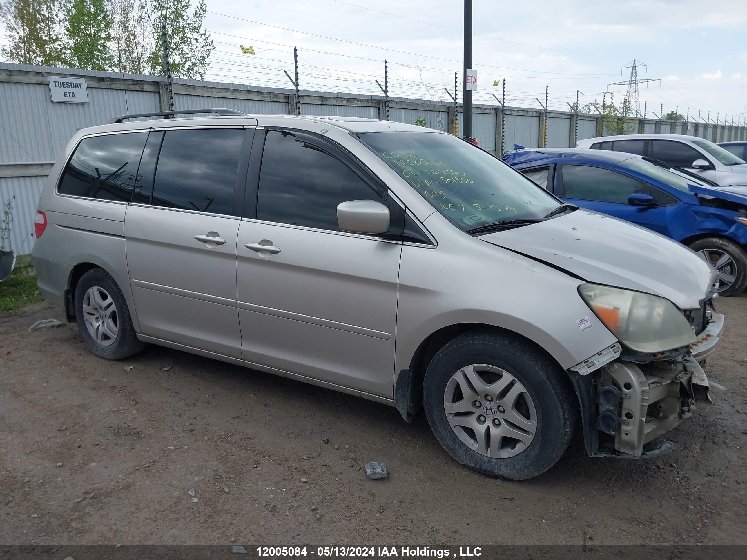 Photo 12 VIN: 5FNRL38616B501630 - HONDA ODYSSEY 