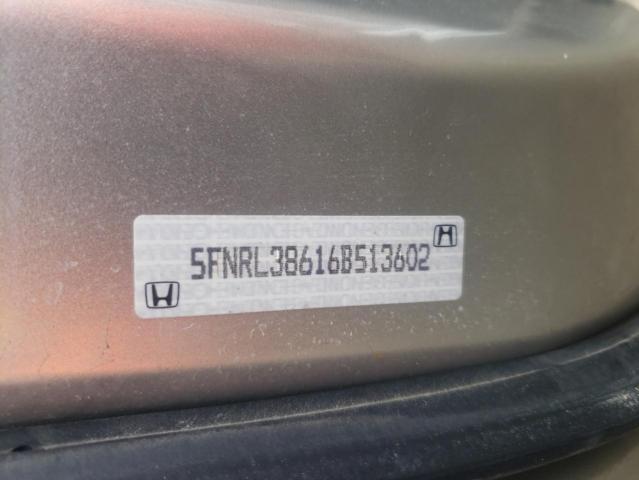 Photo 9 VIN: 5FNRL38616B513602 - HONDA ODYSSEY EX 