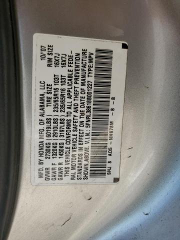 Photo 12 VIN: 5FNRL38618B001227 - HONDA ODYSSEY EX 