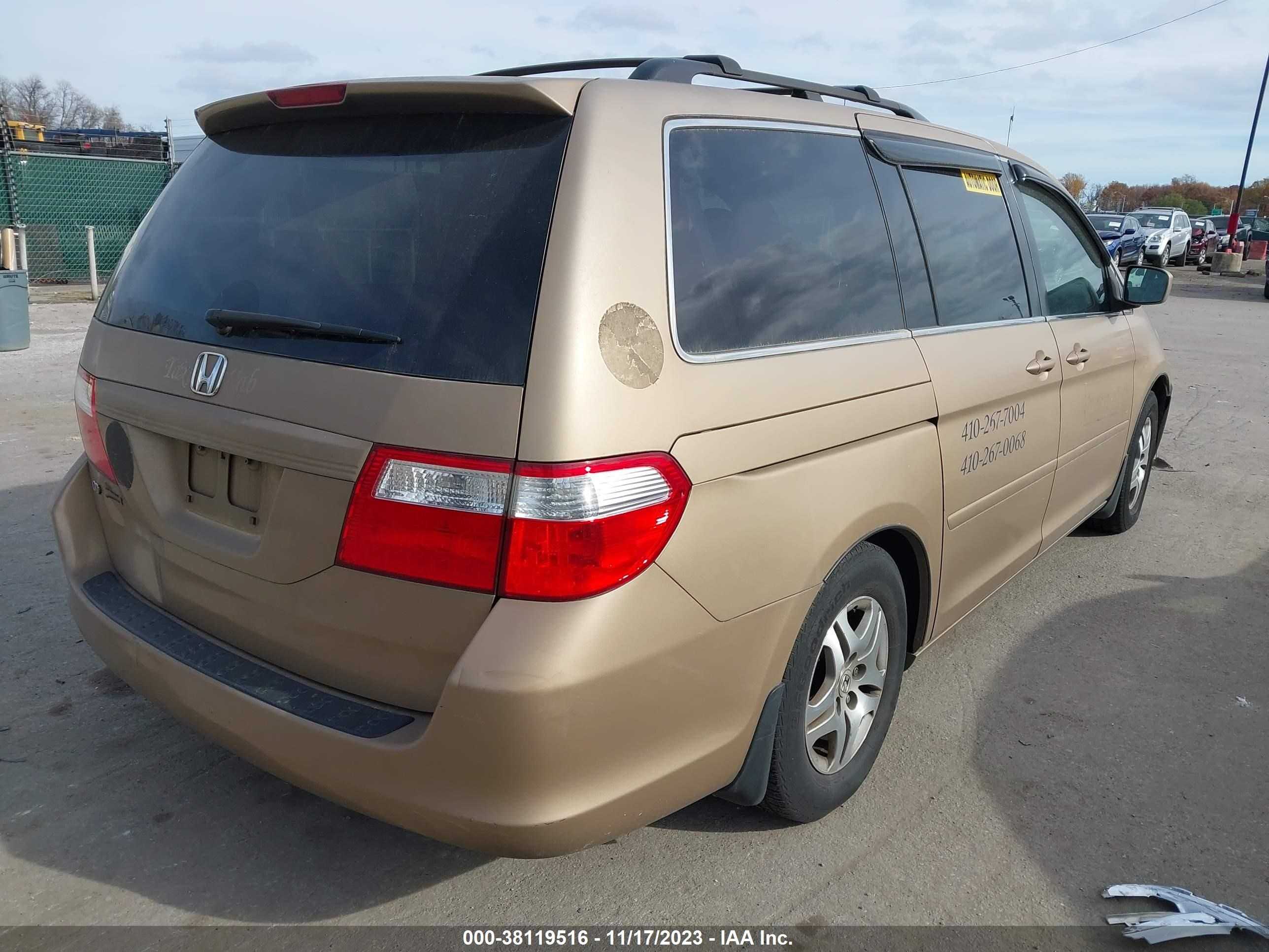 Photo 3 VIN: 5FNRL38626B059988 - HONDA ODYSSEY 