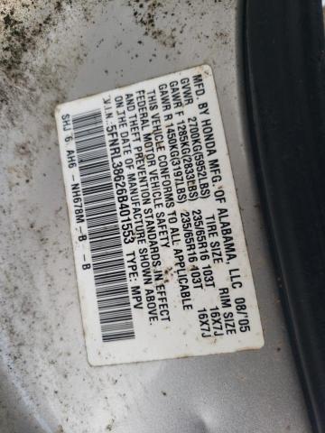 Photo 12 VIN: 5FNRL38626B401553 - HONDA ODYSSEY EX 