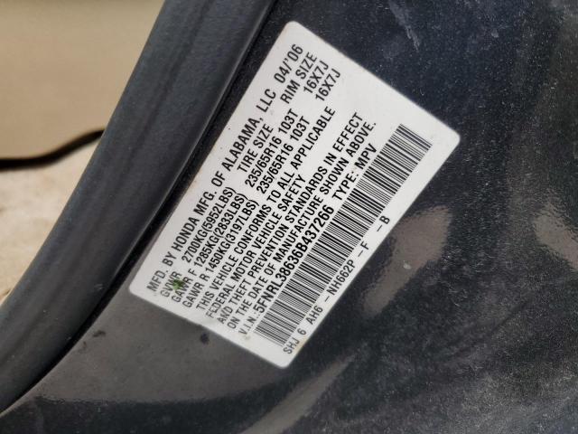 Photo 13 VIN: 5FNRL38636B437266 - HONDA ODYSSEY EX 