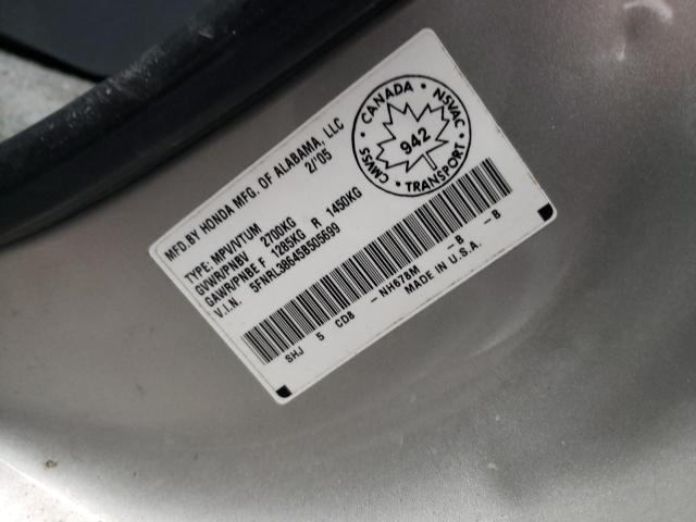 Photo 13 VIN: 5FNRL38645B505699 - HONDA ODYSSEY EX 