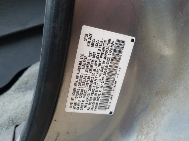 Photo 9 VIN: 5FNRL38646B103232 - HONDA ODYSSEY EX 