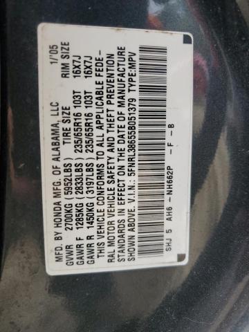 Photo 13 VIN: 5FNRL38655B051379 - HONDA ODYSSEY EX 