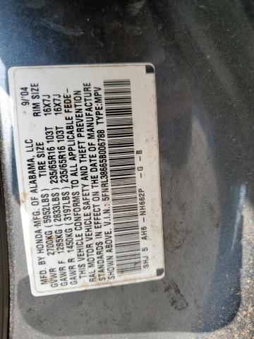 Photo 12 VIN: 5FNRL38665B006788 - HONDA ODYSSEY EX 