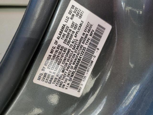 Photo 13 VIN: 5FNRL38668B412235 - HONDA ODYSSEY EX 