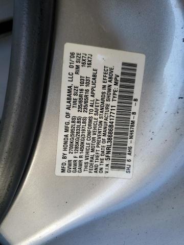 Photo 12 VIN: 5FNRL38686B417711 - HONDA ODYSSEY EX 