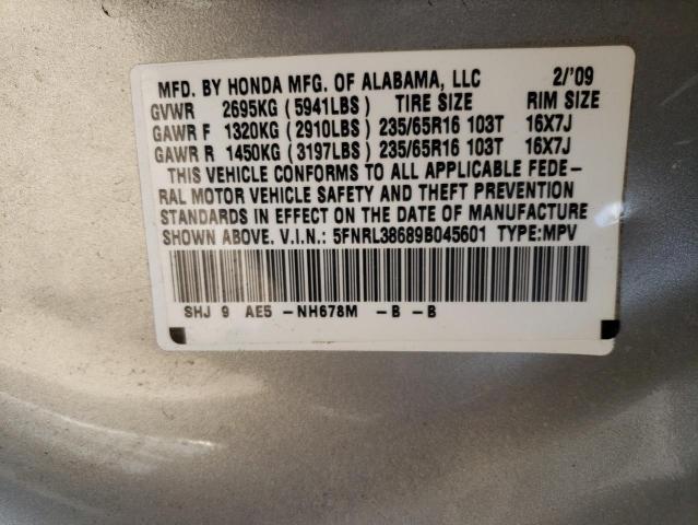 Photo 13 VIN: 5FNRL38689B045601 - HONDA ODYSSEY EX 