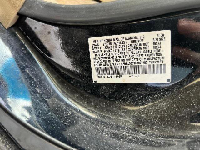 Photo 9 VIN: 5FNRL38698B077407 - HONDA ODYSSEY EX 