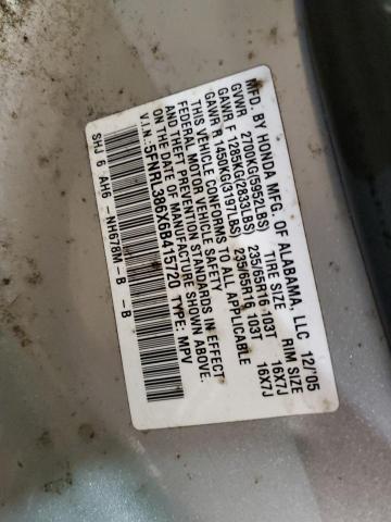 Photo 12 VIN: 5FNRL386X6B415720 - HONDA ODYSSEY EX 