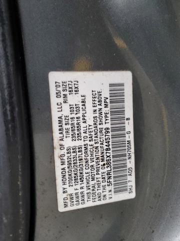 Photo 12 VIN: 5FNRL386X7B445799 - HONDA ODYSSEY EX 