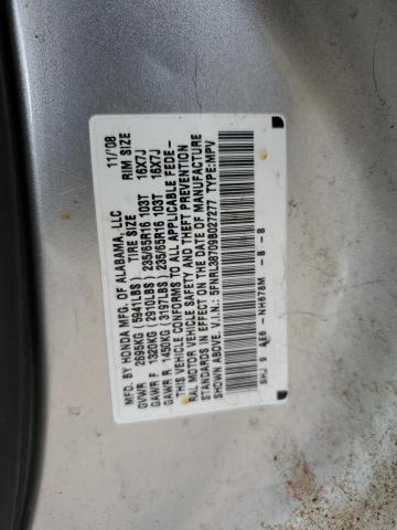 Photo 12 VIN: 5FNRL38709B027277 - HONDA ODYSSEY EX 