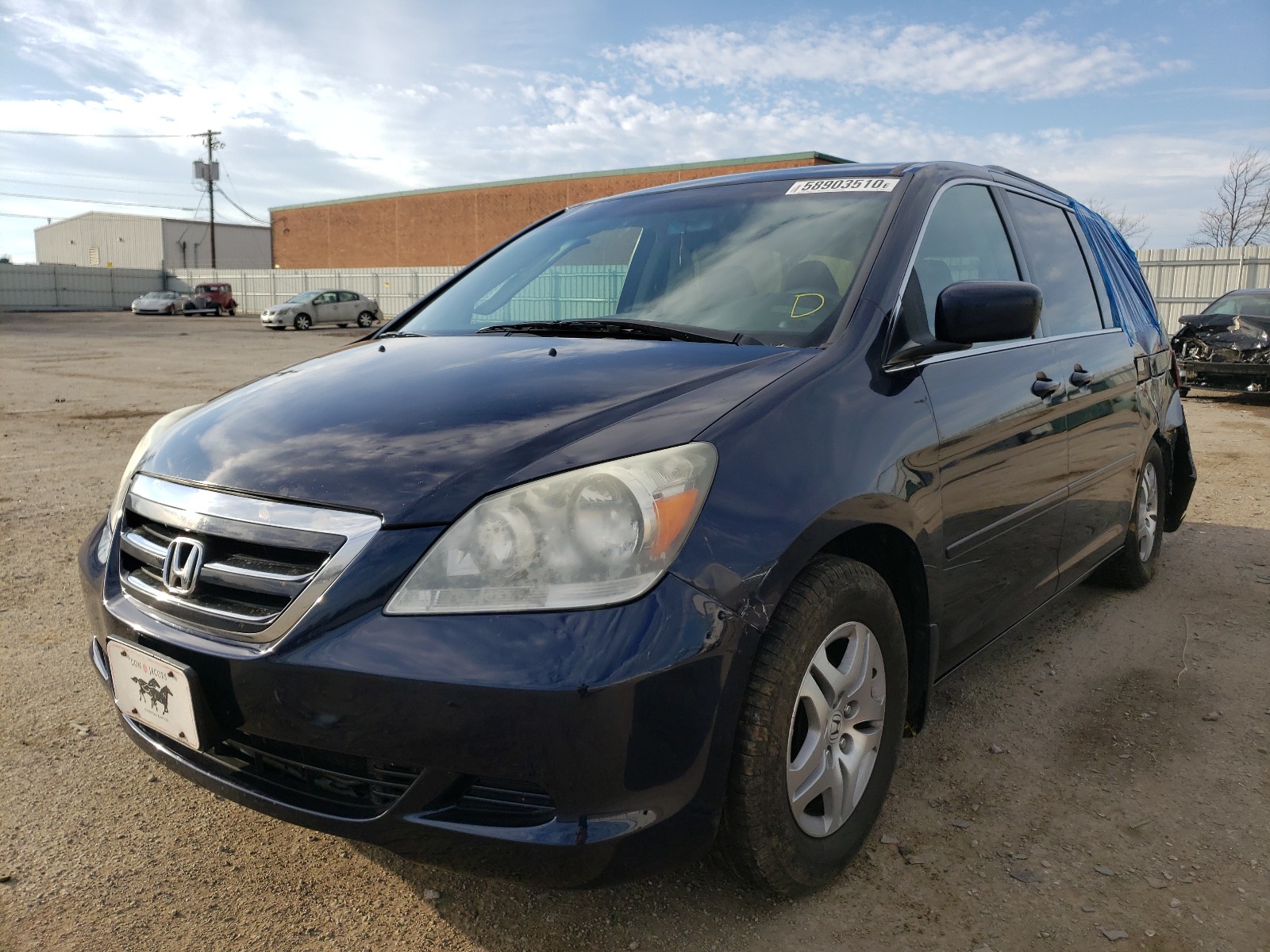 Photo 1 VIN: 5FNRL38737B130593 - HONDA ODYSSEY EX 