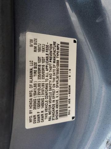 Photo 12 VIN: 5FNRL38759B010068 - HONDA ODYSSEY EX 