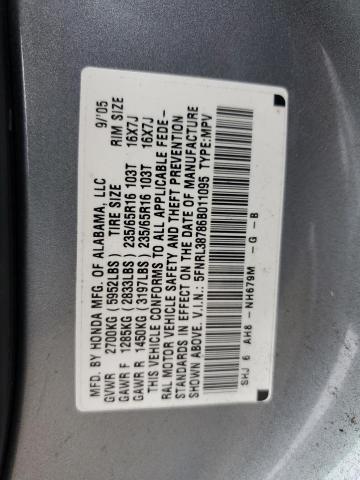 Photo 12 VIN: 5FNRL38786B011095 - HONDA ODYSSEY EX 