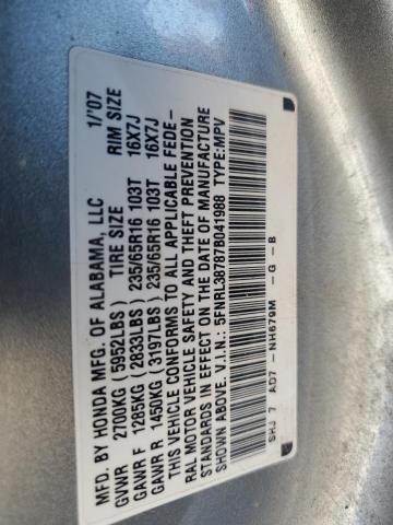 Photo 12 VIN: 5FNRL38787B041988 - HONDA ODYSSEY EX 