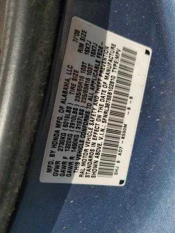 Photo 12 VIN: 5FNRL38788B102810 - HONDA ODYSSEY EX 