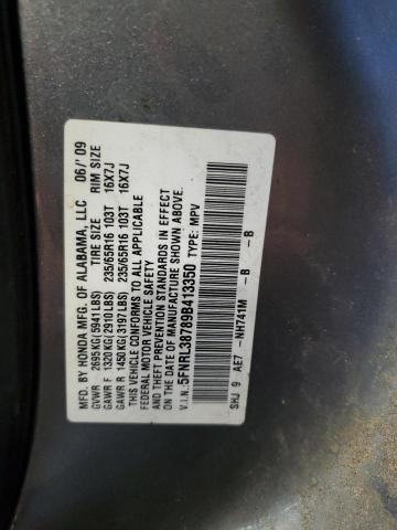 Photo 13 VIN: 5FNRL38789B413350 - HONDA ODYSSEY EX 