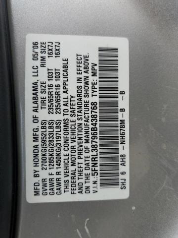 Photo 12 VIN: 5FNRL38796B438768 - HONDA ODYSSEY EX 