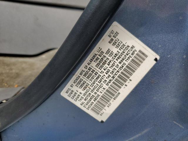 Photo 13 VIN: 5FNRL387X7B125410 - HONDA ODYSSEY EX 