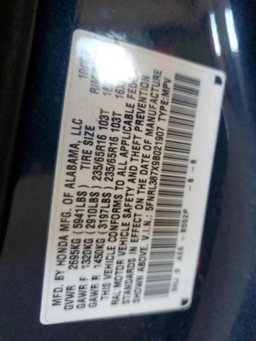 Photo 12 VIN: 5FNRL387X9B021907 - HONDA ODYSSEY EX 