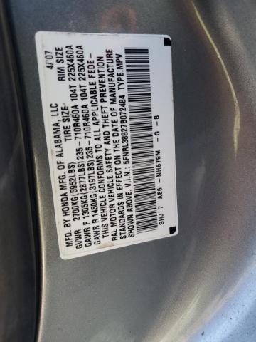 Photo 11 VIN: 5FNRL38827B072484 - HONDA ODYSSEY 