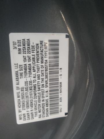 Photo 13 VIN: 5FNRL38837B057704 - HONDA ODYSSEY TO 