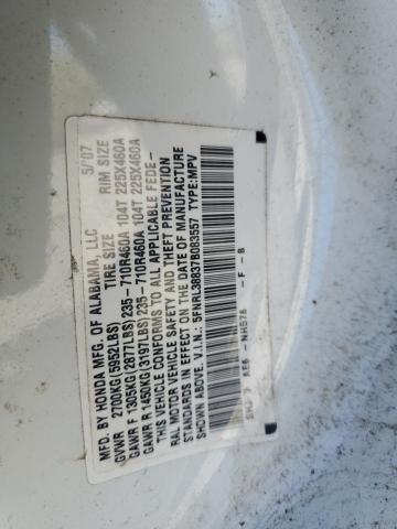 Photo 12 VIN: 5FNRL38837B083557 - HONDA ODYSSEY 