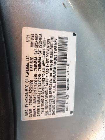 Photo 12 VIN: 5FNRL38846B006095 - HONDA ODYSSEY TO 