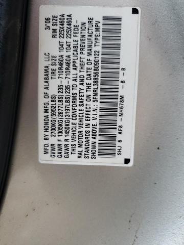 Photo 12 VIN: 5FNRL38856B090122 - HONDA ODYSSEY 