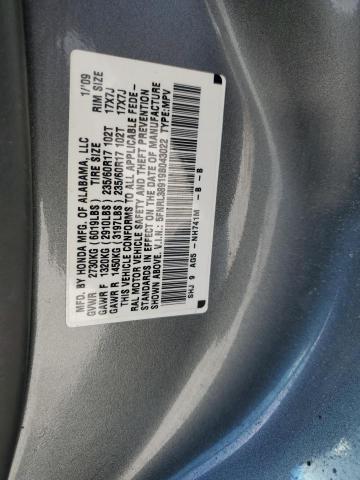 Photo 12 VIN: 5FNRL38919B043022 - HONDA ODYSSEY 