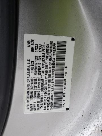 Photo 12 VIN: 5FNRL38958B029994 - HONDA ODYSSEY TO 