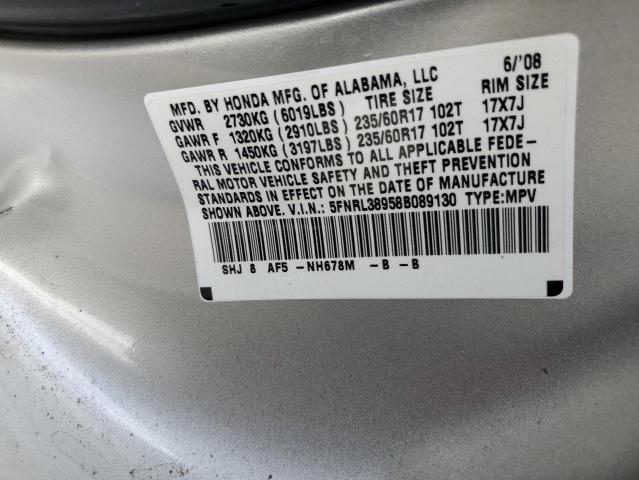 Photo 12 VIN: 5FNRL38958B089130 - HONDA ODYSSEY 